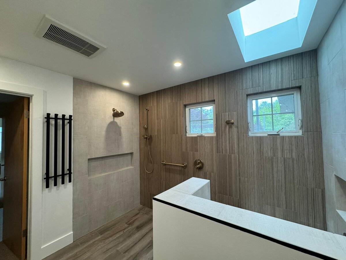 Custom walk-in shower by GB Contractors
